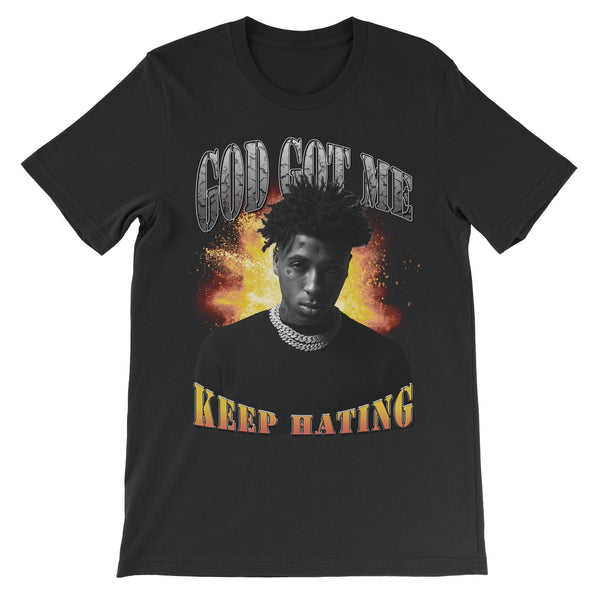 YB God Got Me Shirt ART ON SHIRTS Small Black