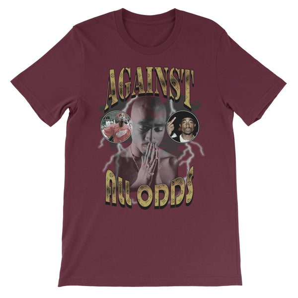 Against All Odds Shirt ART ON SHIRTS Small Maroon