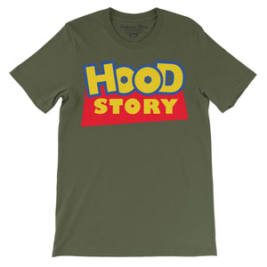 Hood Story Short Sleeve T-Shirt Shirt ART ON SHIRTS Medium Military Green 