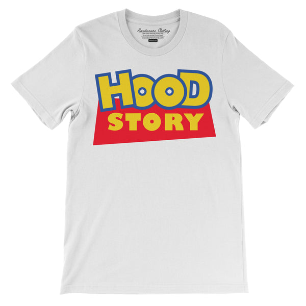 Hood Story Short Sleeve T-Shirt Shirt ART ON SHIRTS Small White