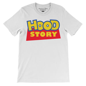 Hood Story Short Sleeve T-Shirt Shirt ART ON SHIRTS Small White 