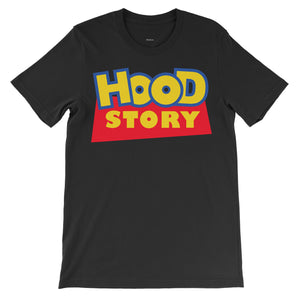 Hood Story Short Sleeve T-Shirt Shirt ART ON SHIRTS Small Black 