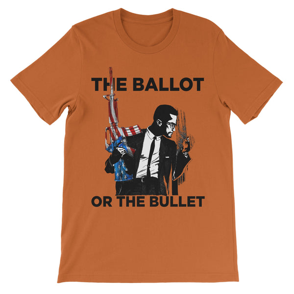 SHORT-SLEEVE BALLOT OR BULLET T-SHIRT - Bandionaire Clothing