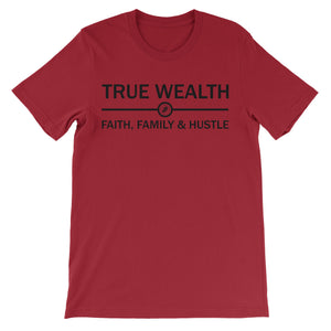 True Wealth Tee Shirt ART ON SHIRTS Small Red 