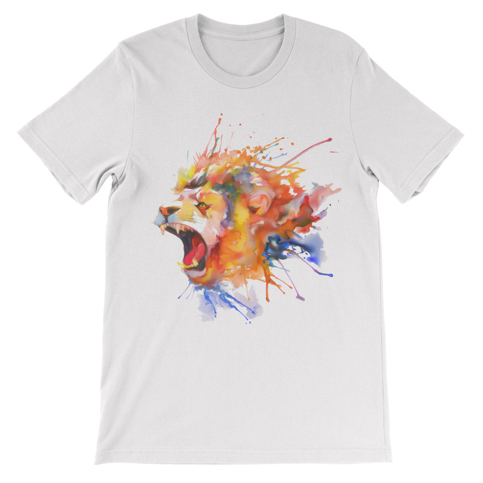 Roaring Lion Shirt ART ON SHIRTS Small White 