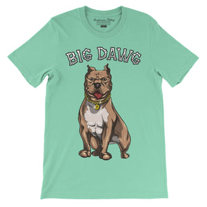 Big Dawg Short Sleeve T-shirt Shirt ART ON SHIRTS Medium Mint 