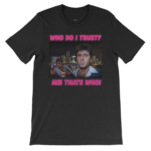 Trust No One Shirt ART ON SHIRTS Small Black 